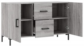 Aparador 100x36x60 cm derivados de madeira cinzento sonoma