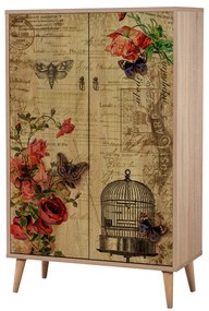 Armário Multiusos Multibox – Carvalho Sonoma – 80x127x36 cm