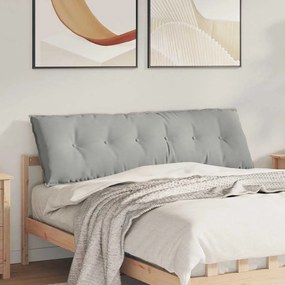 vidaXL Travesseiro para Costas Cinzento-claro 160 x 50 cm
