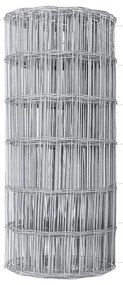 Cerca Euro com 7 postes flangeados 0,4 x 10m em aço galvanizado