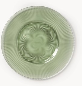 Pratos de pequeno-almoço canelados Effie, conjunto de 4