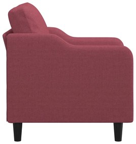 Poltrona 60 cm tecido vermelho tinto
