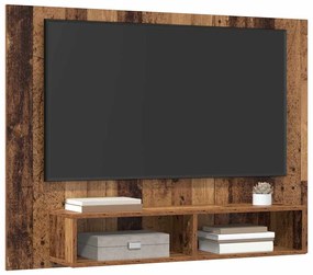 Gabinete de TV de Parede Madeira Antiga 120 x 23.5 x 90 cm