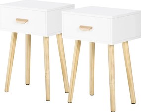 Conjunto de 2 Mesinhas de Cabeceira Sunny - Design Escandinavo
