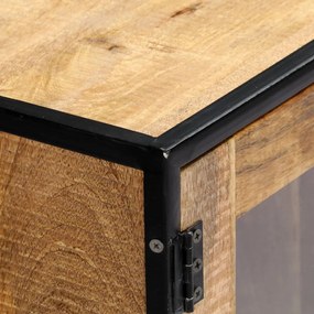 Móvel de TV 120x30x75 cm madeira recuperada maciça