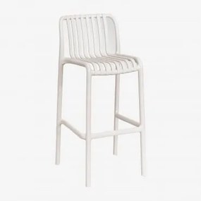 Pack De 4 Bancos Altos Empilháveis Em Polipropileno Wendell Tapioca Bege & ↑75 Cm - Sklum