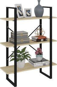 vidaXL Estante 80x30x105 cm contraplacado cor carvalho sonoma