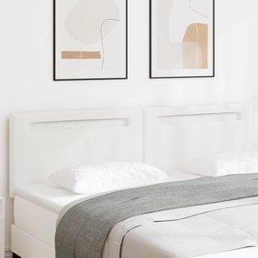 Cabeceira vidaXL Design Simples Branca Pura 180 cm em Couro Sintético