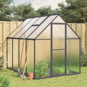 vidaXL Estufa com estrutura base 224x169x195 cm alumínio antracite