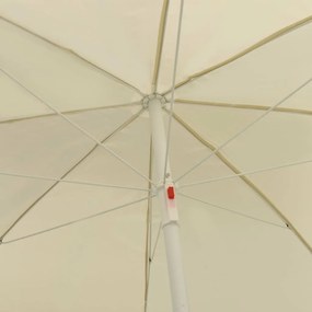 Guarda-sol de praia 300 cm amarelo areia