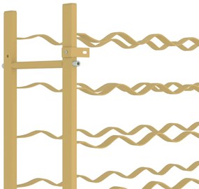 Garrafeira para 36 garrafas metal dourado