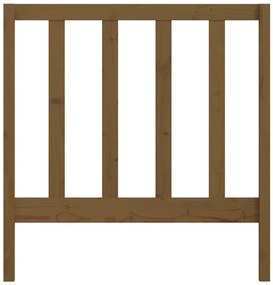 Cabeceira de cama 81x4x100 cm pinho maciço castanho mel