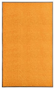 Tapete de porta lavável 90x150 cm laranja