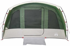Tenda familiar túnel para 8 pessoas impermeável verde