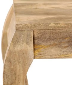 Mesa de apoio 45x45x40 cm madeira de mangueira maciça
