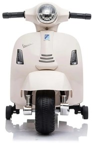 Vespa Mini eletrica Crianças 6V 12 meses a 3 anos Branca