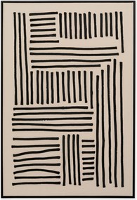 Quadro em tela pintado à mão Line