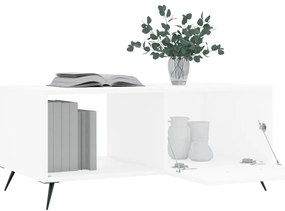 Mesa de centro 90x50x40 cm madeira processada branco