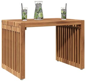 Mesa Lateral de Jardim 50x32.5x35 cm Madeira Sólida de Teca