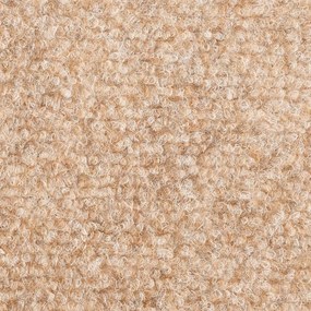 Tapetes de escada adesivos 15 pcs 56x17x3 cm creme