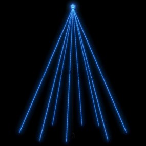 Iluminação p/ árvore de Natal int/ext 1300 LEDs 8 m azul