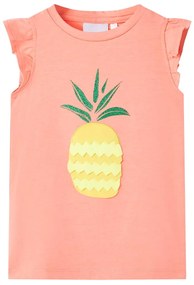 T-shirt infantil coral néon 140