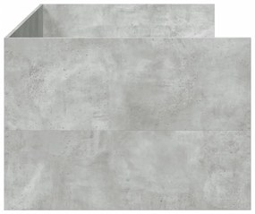Sofá-cama com gavetas sem colchão 100x200 cm cinzento cimento