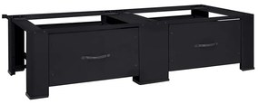 vidaXL Pedestal para Máquina de Lavar 2 pcs Preto 127 x 54,5 x 32,5 cm