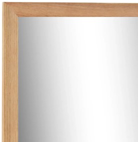 Espelho p/ casa de banho 60x12x62 cm madeira de nogueira maciça