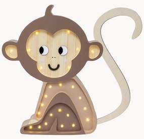 Candeeiro LED artesanal para crianças regulável com temporizador e comando Monkey