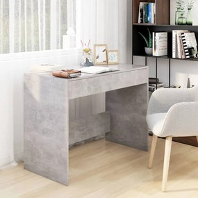 vidaXL Secretária 101x50x76,5 cm derivados de madeira cinza cimento