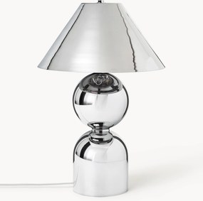 Candeeiro de mesa grande em vidro espelhado com abajur ajustável Danielle
