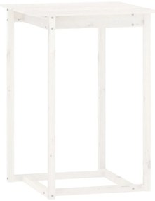 5 pcs conjunto de bar pinho maciço branco