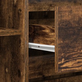 Sideboard Carvalho Fumado 120x41x75 cm Madeira Reforçada