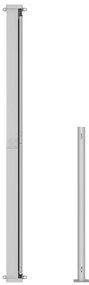 Toldo lateral retrátil para pátio 220x300 cm vermelho