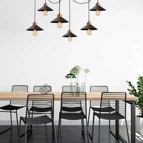 Candeeiro de Teto Manavgat – Preto – Diâmetro 144 cm, Altura 100 cm