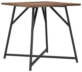 Mesa Lateral vidaXL 2 pcs Carvalho Defumado Madeira Ingenheirada e Met