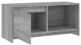 Móvel de TV 90x35x40 cm derivados de madeira sonoma cinzento