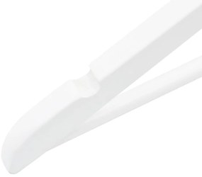 50 pcs conjunto de cabides antiderrapantes madeira branco