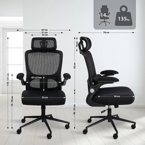 Cadeira de escritório Newberg preto