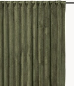 Cortinas escurecedoras em veludo multi-banda Estelle, conjunto de 2, L 135 cm