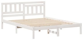 Estrutura da Cama com cabeceira Branco 160 x 200 cm