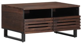 vidaXL Mesa de centro 80x55x40 cm madeira de mangueira maciça castanho