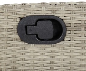 3 pcs conjunto de jantar p/ jardim c/ almofadões cinzento claro
