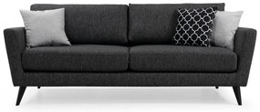 Sofá de 3 Lugares Mayorka – Cinzento Escuro – 215x94x88 cm