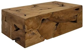 Mesa de centro 90x50x30 cm teca genuína castanho