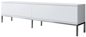 Móvel TV Lord – Branco e Prateado – 180 x 47 x 30 cm
