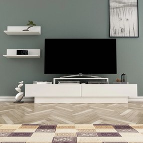 Móvel TV Lucca – Branco – 180x40x31 cm