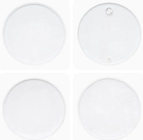 Mesa de centro 60x45 cm madeira recuperada maciça branco