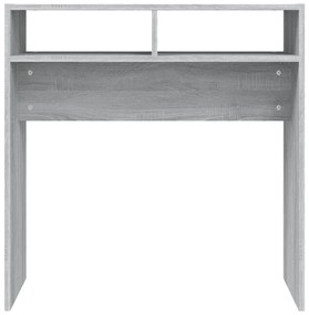 Mesa consola 78x30x80 cm derivados de madeira cinzento sonoma